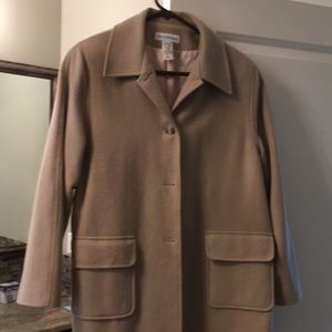 Light brown long coat with pockets